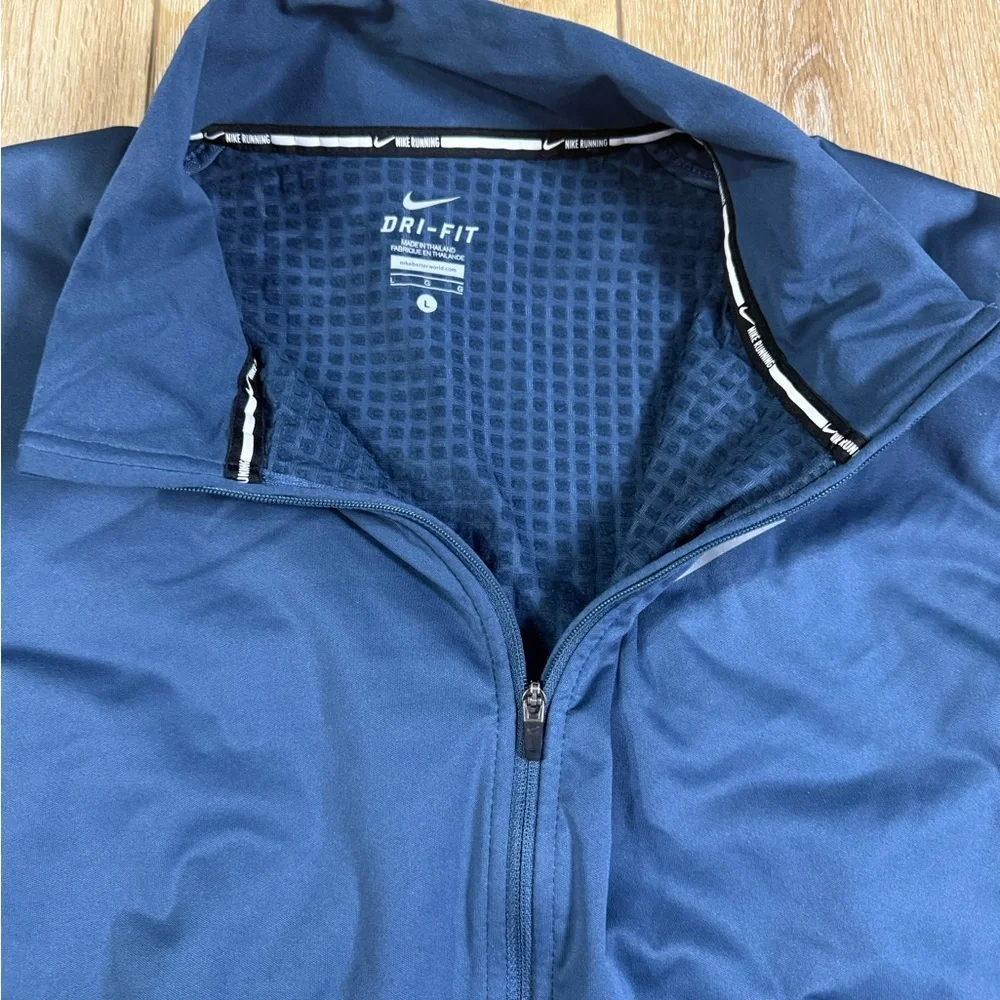 Nike Dri-FIT Training Full Zip Jacket Blue 883914-460 Men’s Size Large Running